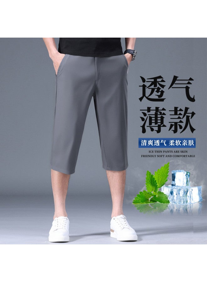 FOLUNSI 2025 Men's Casual Mid-length Shorts Loose Straight-cut Seven-pants Versatile Casual Trousers For Men - Image 2