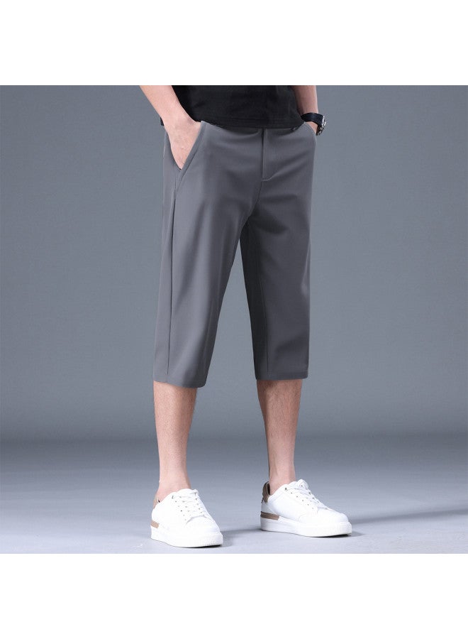 FOLUNSI 2025 Men's Casual Mid-length Shorts Loose Straight-cut Seven-pants Versatile Casual Trousers For Men - Image 4
