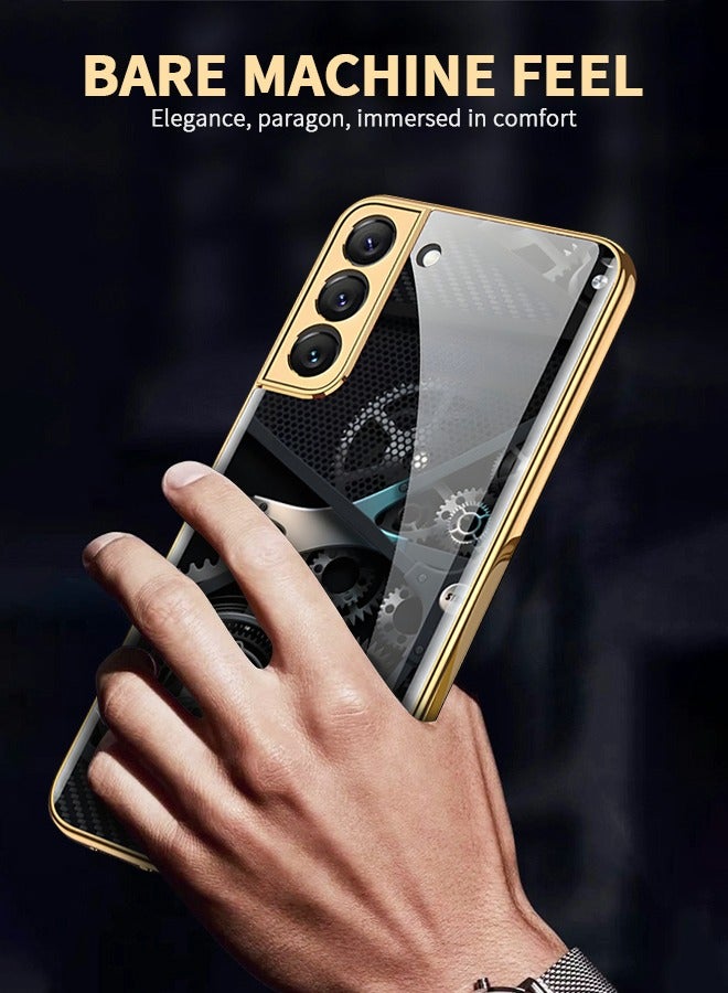 GROIC Samsung Galaxy S23 Plus Phone Case Galaxy S23 Plus 6.6 Inch Phone Case Slim Phone Cover Fashion Plating Back Cover Case Luxury Mechanic Drop Resistant Phone Shell - Image 3