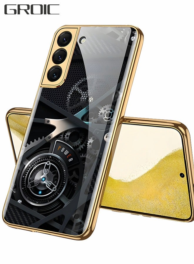 GROIC Samsung Galaxy S23 Plus Phone Case Galaxy S23 Plus 6.6 Inch Phone Case Slim Phone Cover Fashion Plating Back Cover Case Luxury Mechanic Drop Resistant Phone Shell - Image 1