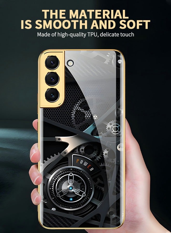 GROIC Samsung Galaxy S23 Plus Phone Case Galaxy S23 Plus 6.6 Inch Phone Case Slim Phone Cover Fashion Plating Back Cover Case Luxury Mechanic Drop Resistant Phone Shell - Image 2