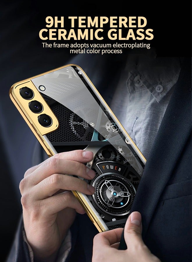 GROIC Samsung Galaxy S23 Plus Phone Case Galaxy S23 Plus 6.6 Inch Phone Case Slim Phone Cover Fashion Plating Back Cover Case Luxury Mechanic Drop Resistant Phone Shell - Image 5