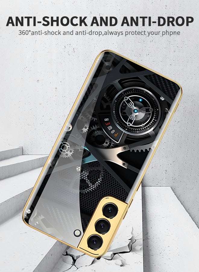 GROIC Samsung Galaxy S23 Plus Phone Case Galaxy S23 Plus 6.6 Inch Phone Case Slim Phone Cover Fashion Plating Back Cover Case Luxury Mechanic Drop Resistant Phone Shell - Image 4