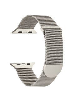Replacement Strap For Apple Watch 42mm Milanese Metal Magnetic Watch Band Starlight