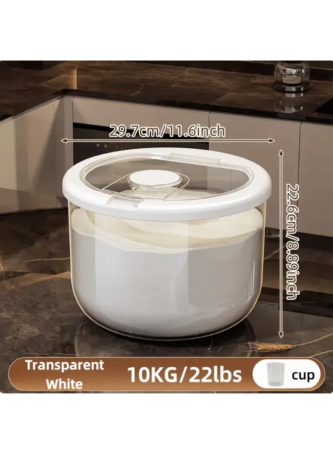 Airtight 55lbs Rice Bucket Large Capacity Insect Proof Flour Storage Container - Image 5