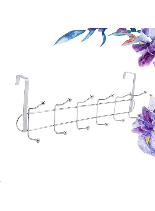 Premium Stainless Steel Door Hanger – Heavy-Duty Silver Over-the-Door Hook Organizer for Towels, Coats, Bags, and Clothes – Rustproof, Space-Saving Door Rack for Bathroom, Bedroom, Office, or Kitchen Storage - Image 4