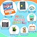 XIAPIA 10 Pcs Pretend Play Home Office Toys Pretend Play for Toddlers 357 Pretend Play Sets with Kids Laptop PopUp Calculator Notebook Watch Coffee Plant Birthday Gift for 3 4 5 6 7 Year - Image 4
