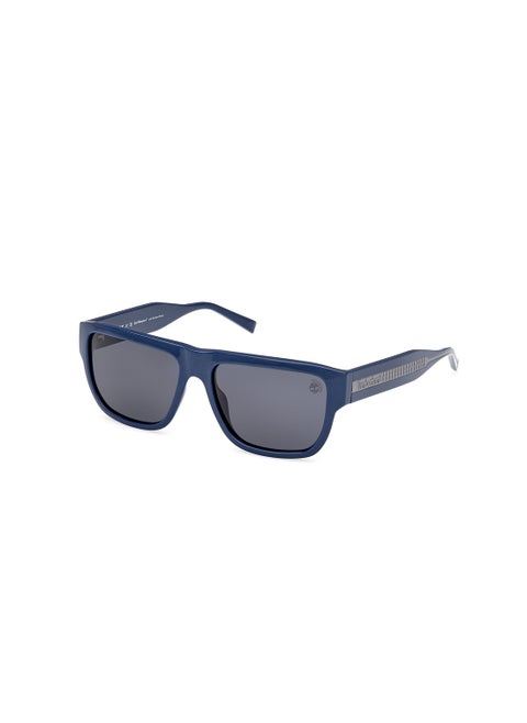 Men's Polarized Rectangular Sunglasses - TB933792D58 - Lens Size: 58 Mm
