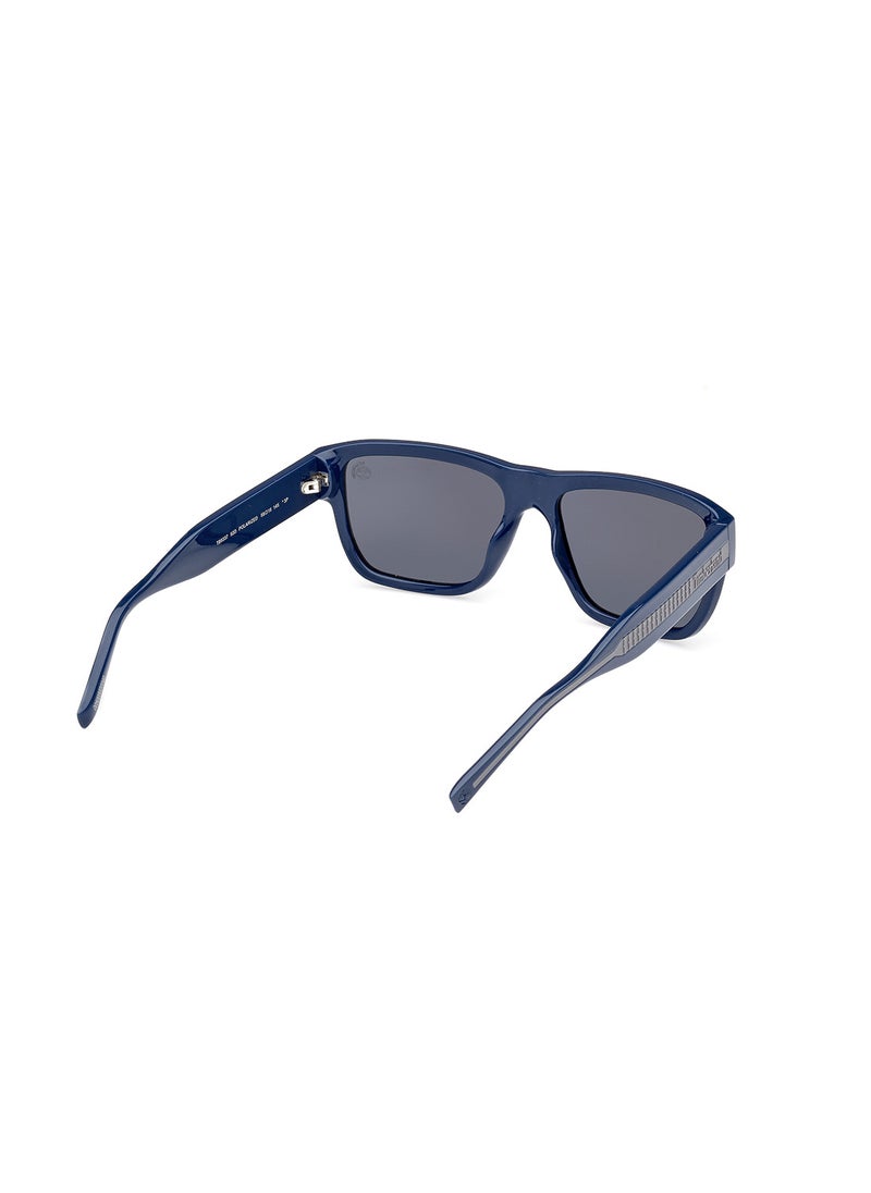 Men's Polarized Rectangular Sunglasses - TB933792D58 - Lens Size: 58 Mm