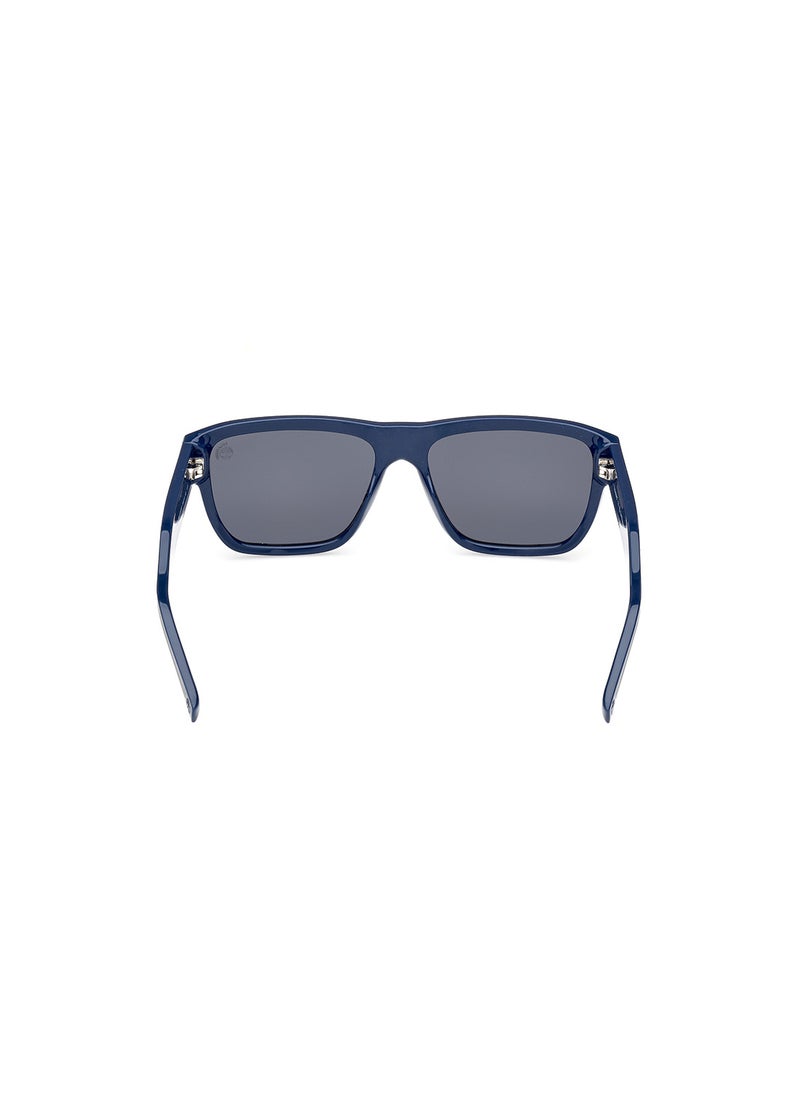 Men's Polarized Rectangular Sunglasses - TB933792D58 - Lens Size: 58 Mm