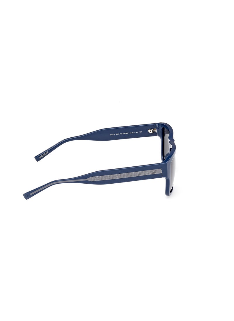 Men's Polarized Rectangular Sunglasses - TB933792D58 - Lens Size: 58 Mm