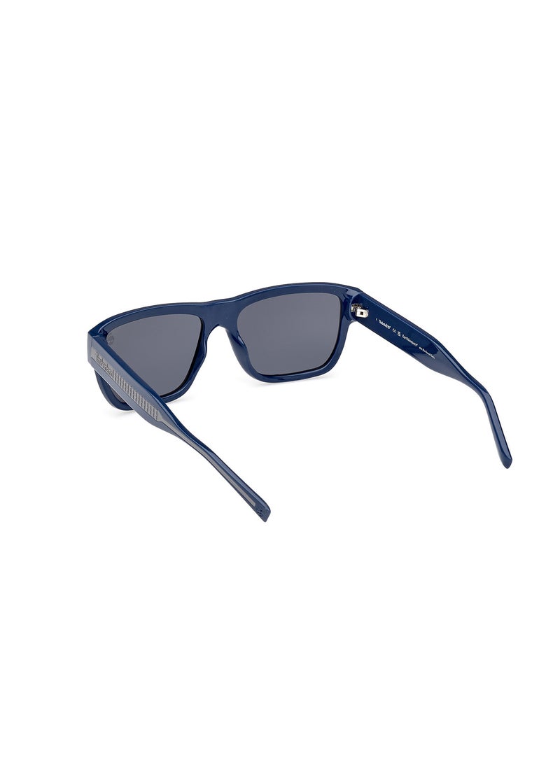 Men's Polarized Rectangular Sunglasses - TB933792D58 - Lens Size: 58 Mm