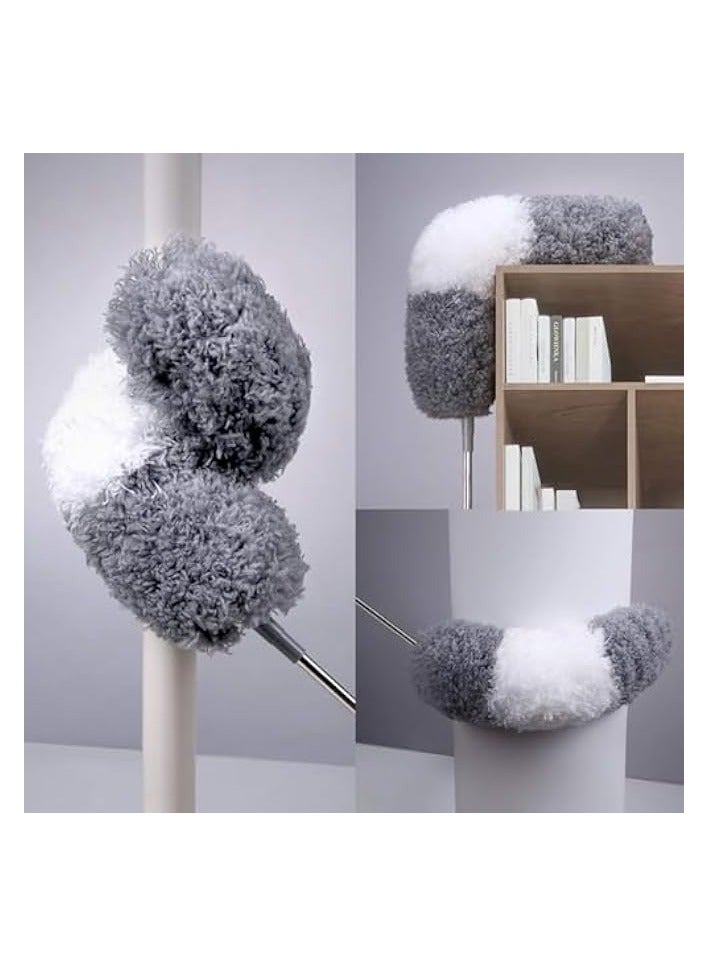 Green Tiger Microfiber Duster with Extra Extension Pole(30-96 inches) Bendable & Extendable Cobweb Duster Microfiber Telescoping Duster for Cleaning High Ceiling,Ceiling Fan, Blinds(Extra Refills) - Image 1