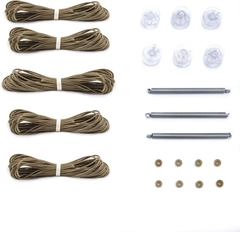 RecPro RV Pleated Shade Repair Kit | Day Night Window Shade Restringing Kit (Tan) - Image 2