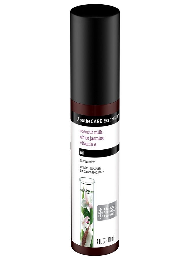 ApotheCARE Essentials The Mender Hair repair Oil, Coconut Milk, White Jasmine, Vitamin E, 4 oz - Image 2