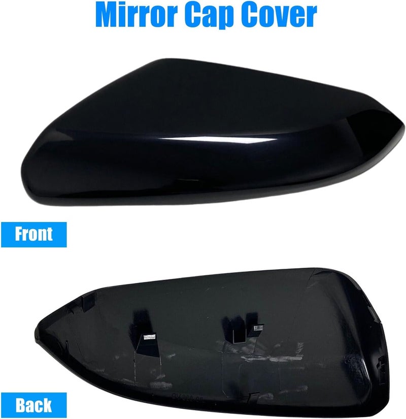 Priprilod Left Driver Side Mirror Cap Cover Glossy Black - Image 5