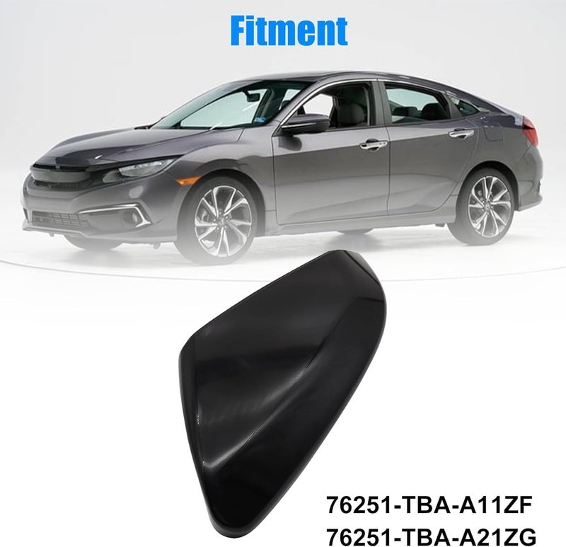 Priprilod Left Driver Side Mirror Cap Cover Glossy Black - Image 2