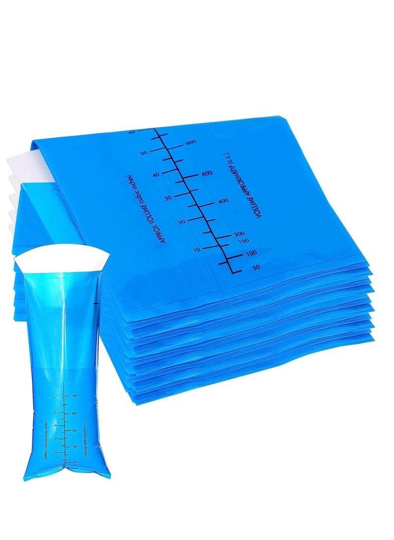 SYOSI Vomit Bags Disposable Emesis Bag Throw Up Barf Bags Puke Bag Portable Nausea Bags for Airsickness Travel and Car Motion Sickness Morning Sickness 20 Pack 1000ML - Image 1
