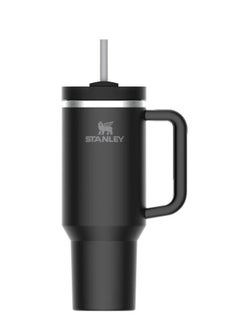 Stanley Quencher H2.0 FlowState Vacuum Insulated Tumbler – 40 oz Black Stainless Steel Travel Mug with Leakproof Lid & Reusable Straw | Double-Walled Design Keeps Drinks Hot for 7 Hours & Cold for 24 Hours | Durable, Portable & Ideal for Water, Coffee, Smoothies & More  - Image 1