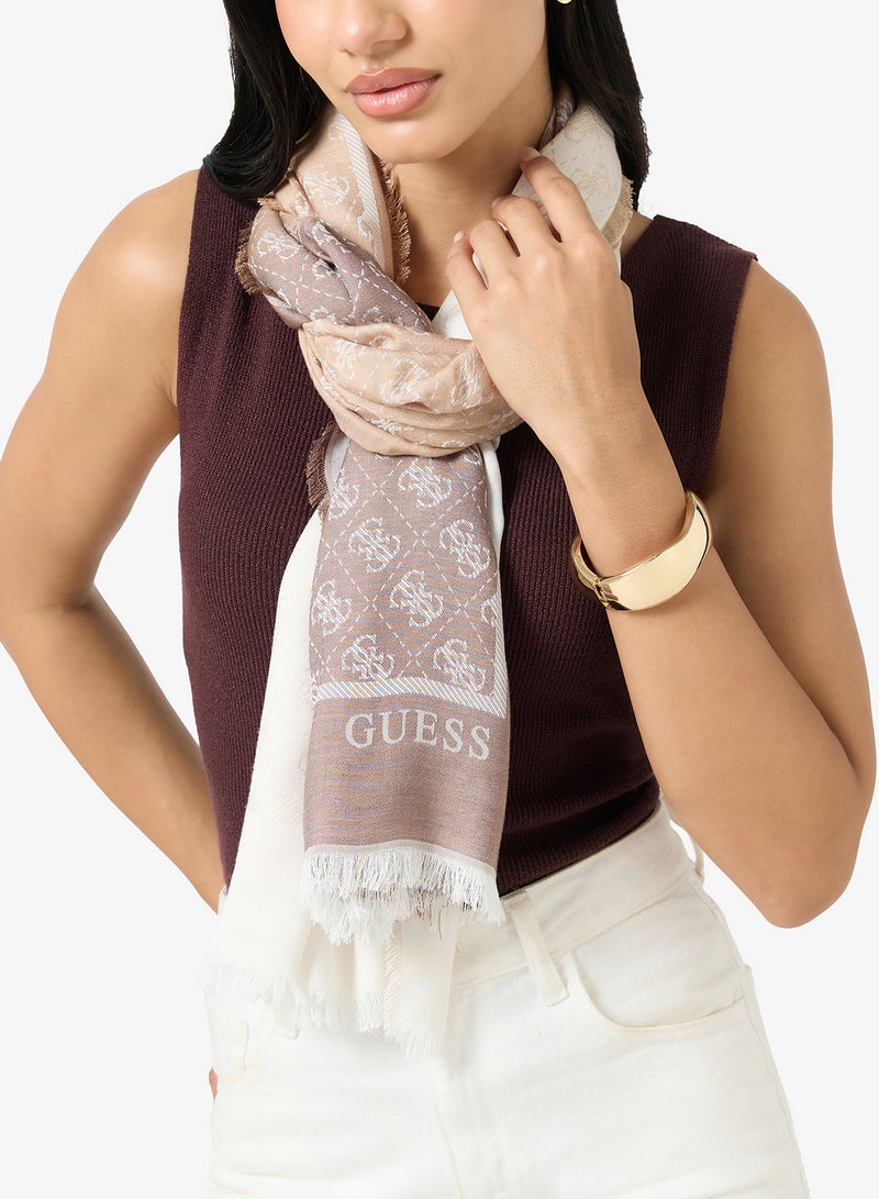 GUESS Noelle II Jacquard Lightweight Scarf - Image 4