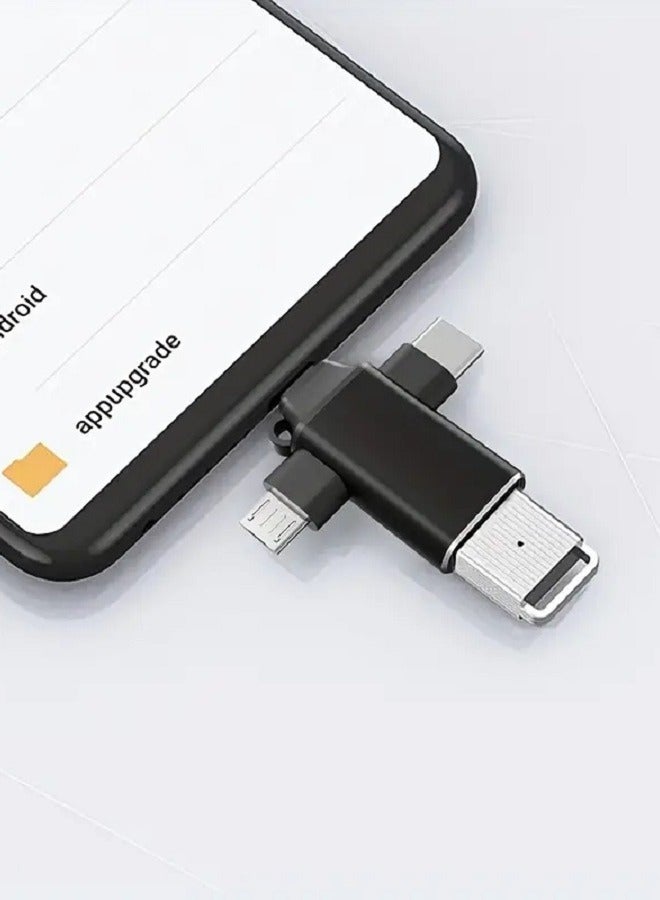 Revolutionize Your Connectivity: 3-in-1 USB 3.0 OTG Converter – MicroUSB, Lightning, USB-C in Sleek Black for Lightning-Fast Data Transmission - Image 5