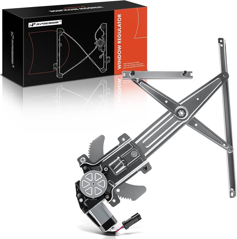 A-Premium Power Window Regulator with Motor for Chevrolet Colorado GMC Canyon Isuzu i-280 i-290 i-350 i-370 Front Right Passenger Side - Image 1