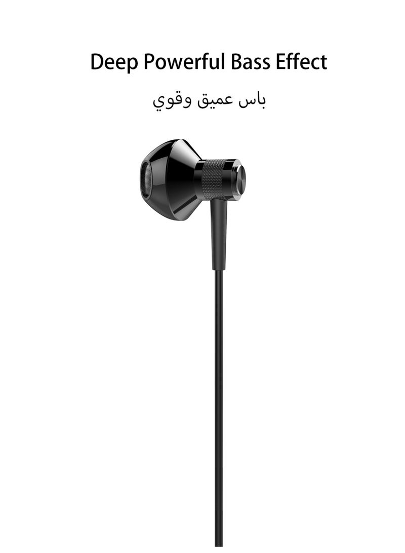 تمبو سماعات أذن سلكية Tempo، مقبس صوت 3.5 مم، صوت ستيريو غامر عالي الدقة، ميكروفون مدمج عالي الجودة، سماعة رأس سلكية مزودة بتحكم خطي - Image 5