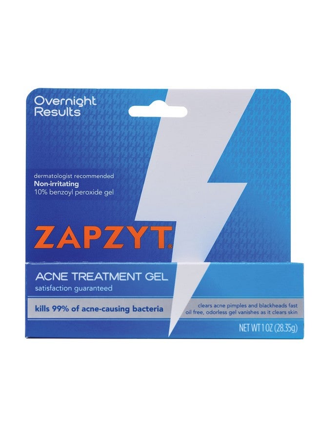 zapzyt Maximum Strength 10% Benzoyl Peroxide Acne Treatment Gel 1 Ounce - Image 1