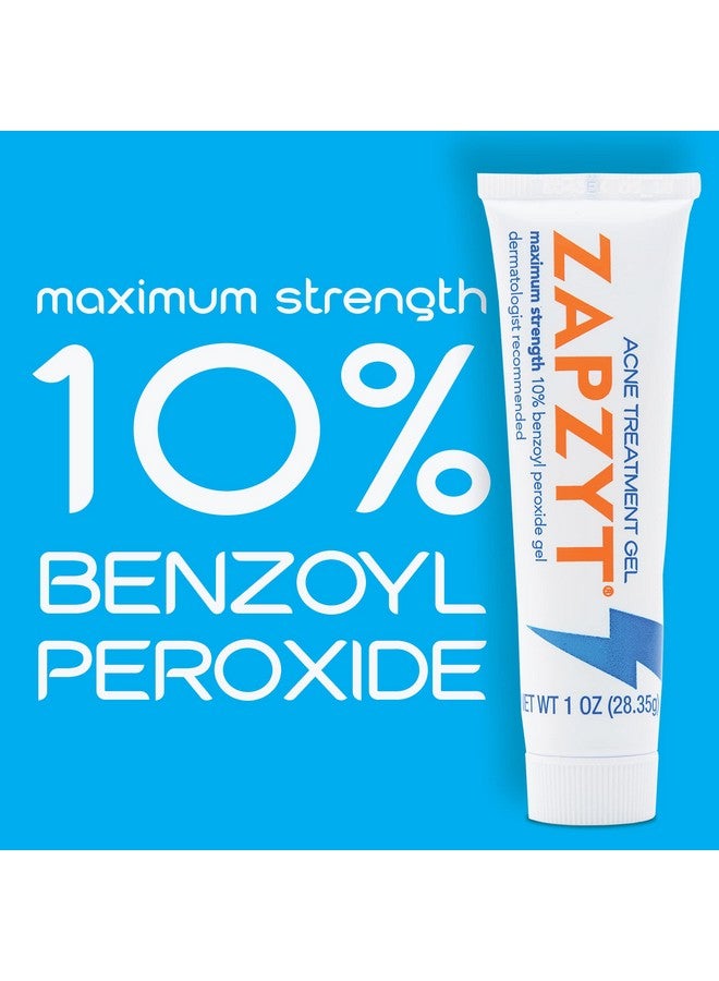 zapzyt Maximum Strength 10% Benzoyl Peroxide Acne Treatment Gel 1 Ounce - Image 4
