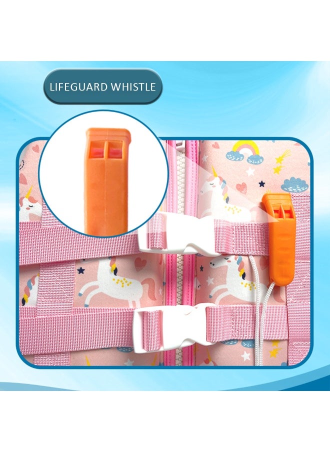 MIXDE Toddler Swim Vest for Kids 24-50lbs, Puddle Jumper 24-30-50 Pounds Toddler Floaties for Girls Boys Ages 1-5 with Detachable Arm Floaties Adjustable Crotch Strap  - Image 3