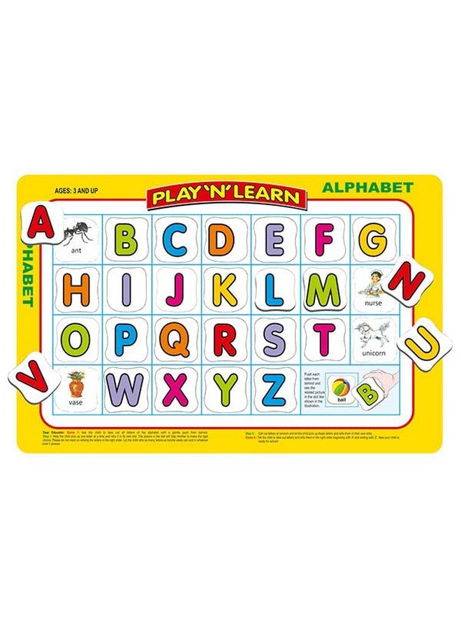 Creative's Play N Learn - Numbers and Alphabet Jigsaw Puzzle | Educational Alphabet and Numbers Puzzle Game | Early Learning Game Toy for Kids | Play N Learn Series Puzzle 2 & Up Kids - Image 2