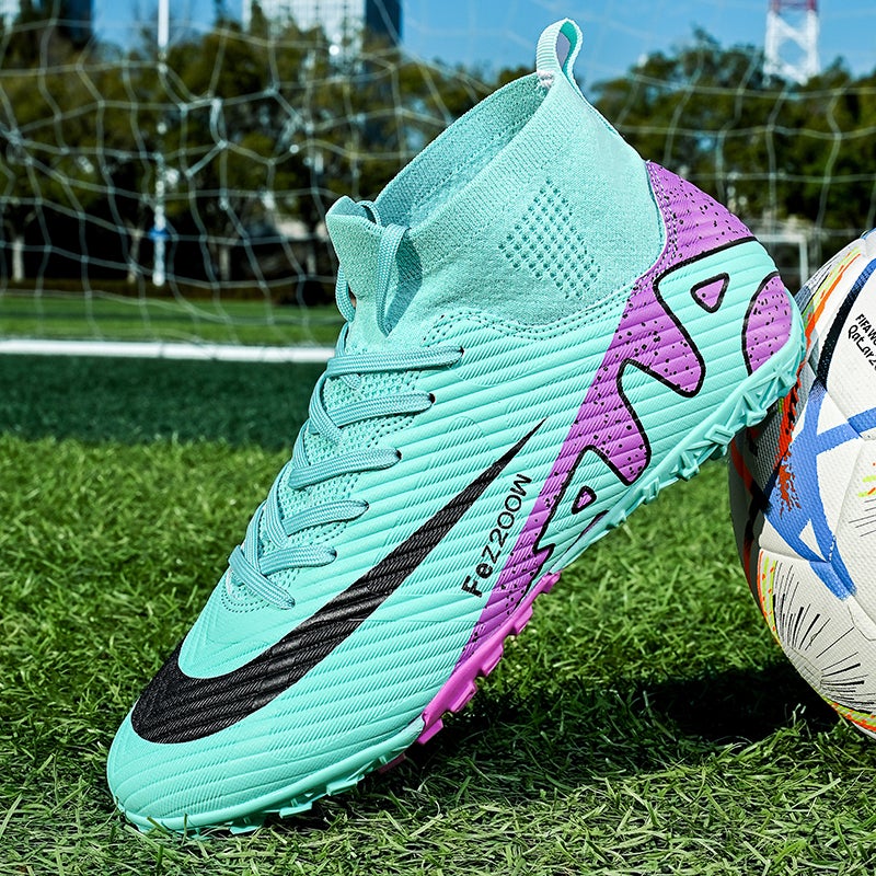 Cristiano Ronaldo Assassin'S New High-Top Football Shoes Men'S Broken Nails Children'S Boys And Girls Adult Wear-Resistant Training Shoes - Image 2