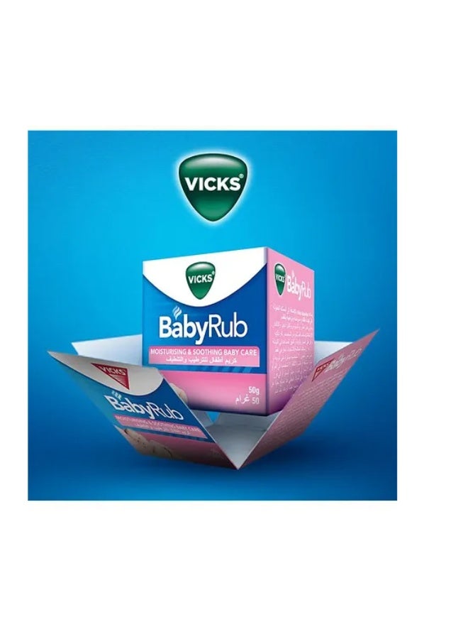 Vicks VapoRub Vicks BabyRub – Soothing Chest Rub for Babies | Gentle Formula with Aloe & Lavender - 50g - Image 2