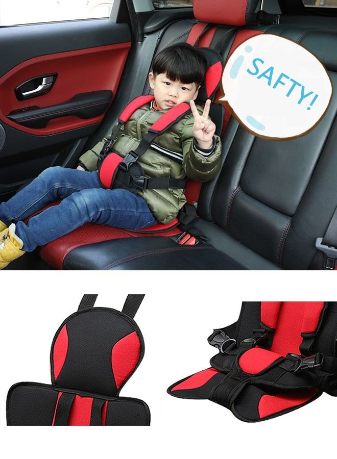 Portable Child Car Safety Seat Safety Chair With Five-Point Belt For kids - Image 2