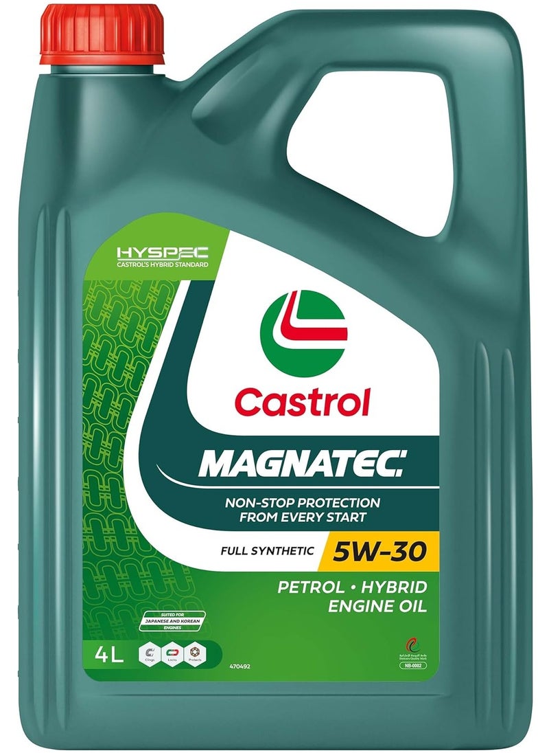 Castrol Magnatec 5W30 Fully Synthetic Engine Oil 4Ltr  - Image 1
