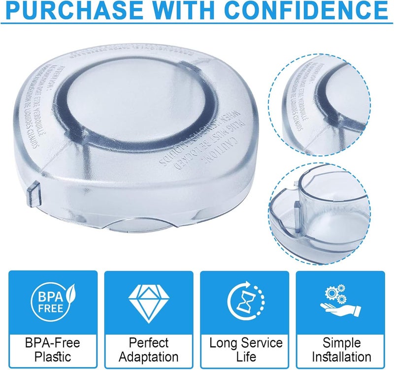 Swess Lid Plug Replacement for Mixer 64 oz Container Blender Accessories fits Drink Machine 2 Speed and Xl High Profile 64 oz Container - Image 4