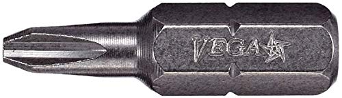 VEGA Industries VEGA Phillips Reduced Insert Bits Professional Grade Inch Hex Shank Phillips Reduced 2 Drywall Bits 125P2R100 Pack of 100 - Image 1