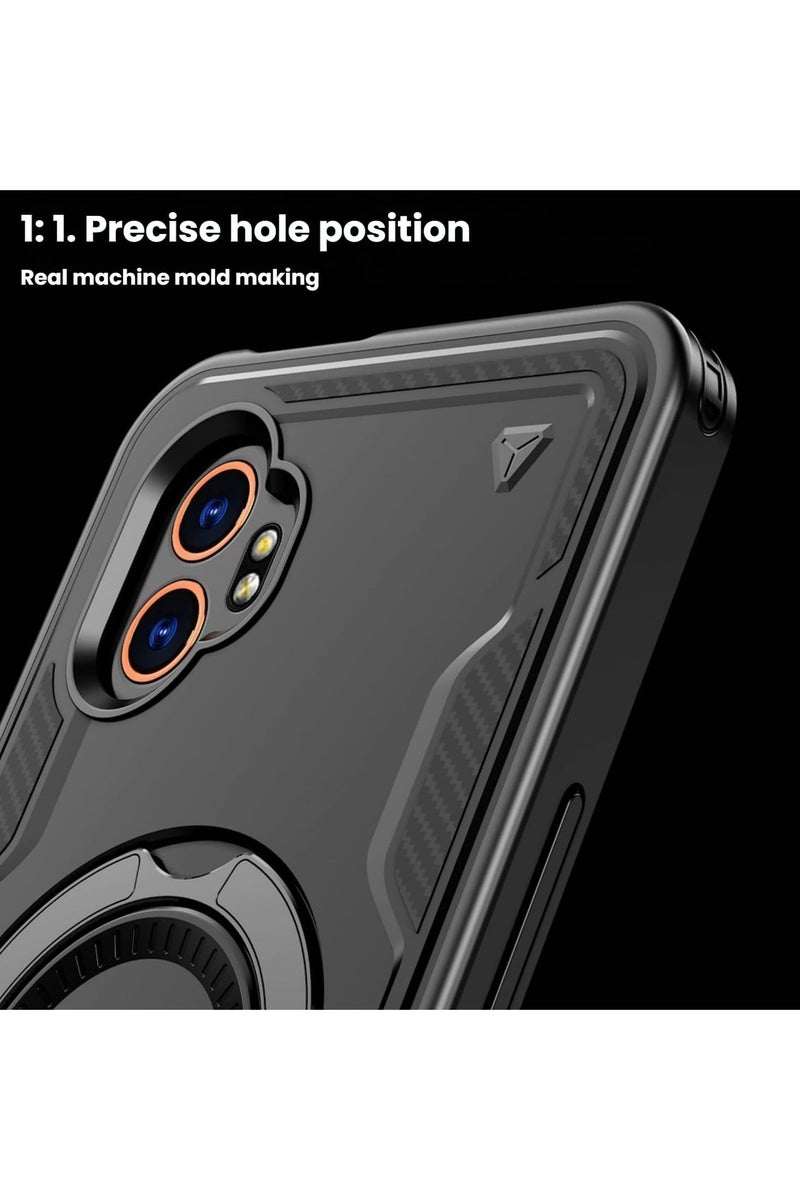 عام "حافظة سامسونج جالكسي XCover7 Pro 2025 - مقاومة للصدمات مع حامل معدني دوار 360°، مصممة خصيصًا لهاتف XCover7 Pro" - Image 4