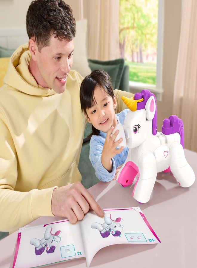 MEGA BLOKS Toddler Block Toys Set, 3 in 1 Build & Enchant Unicorn with 26 Pieces, Puppy and Pegasus Rebuild, Kids Ages 3+ Years - Image 4