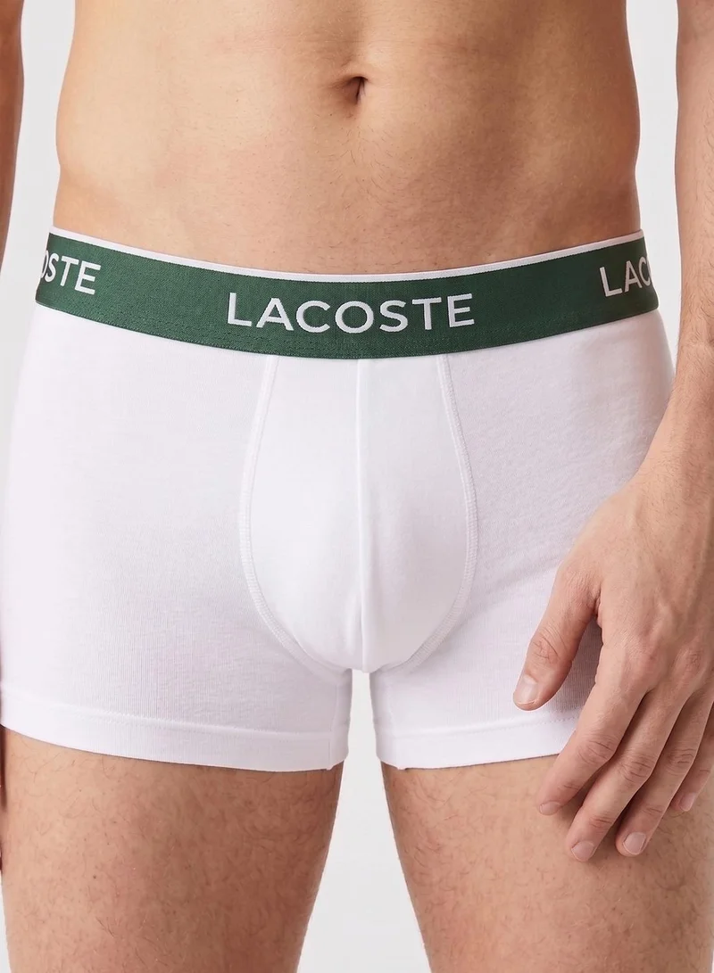 Lacoste  3-Pack Stretch Core Essential Trunks for Men | Best Price UAE