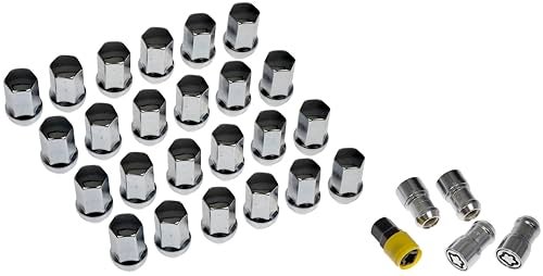 Dorman 611-236FK Wheel Nut Kit M14-1.50 Flattop Nut-22 mm Hex, 44.5 mm Length with Lock Compatible with Select Models (OE FIX) - Image 1