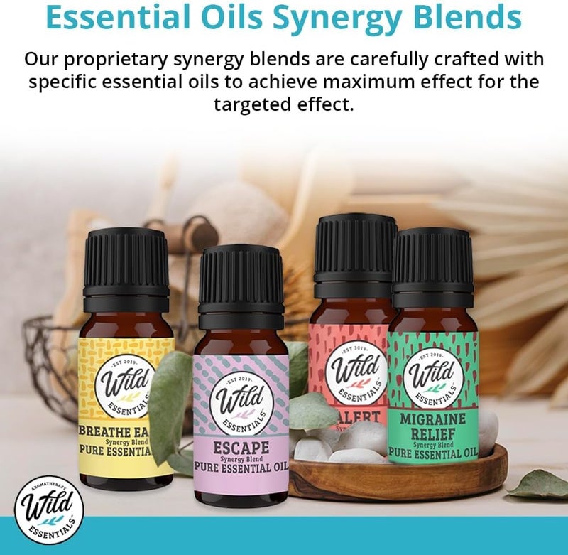 mEssentials Wild Essentials Cold and Flu Relief 100 Pure Essential Oil Synergy Blend 10ml Therapeutic Grade Formula for Congestion Aches migraines Made in The USA - Image 2