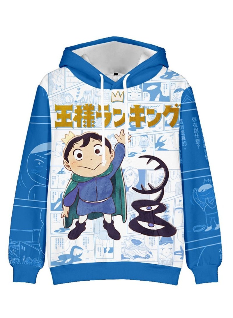 NIBEMINENT Autumn And Winter Hooded Ranking Of Kings Sweater  - Image 1