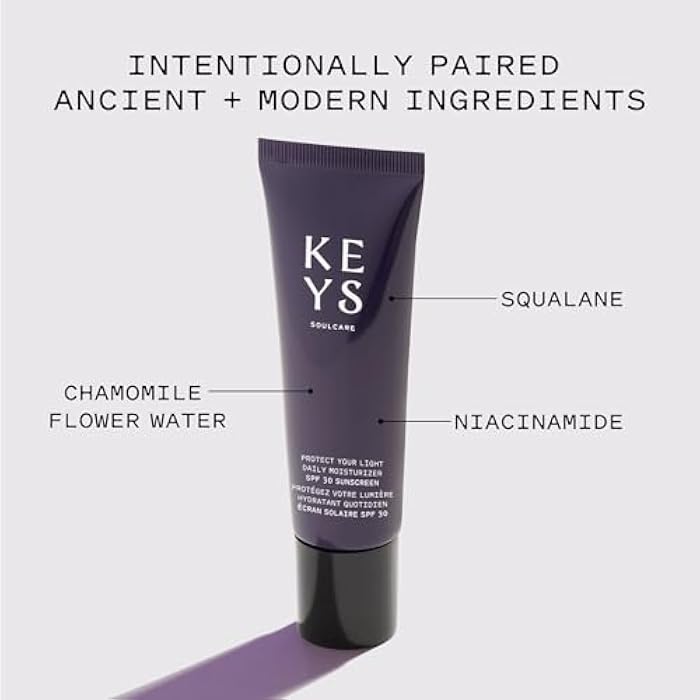 Keys Soulcare Protect Your Light Daily Moisturizer SPF 30 Sunscreen, Lightweight Formula with UVA+UVB Protection, Vegan, Cruelty-Free, 1.69 Fl Oz - Image 2