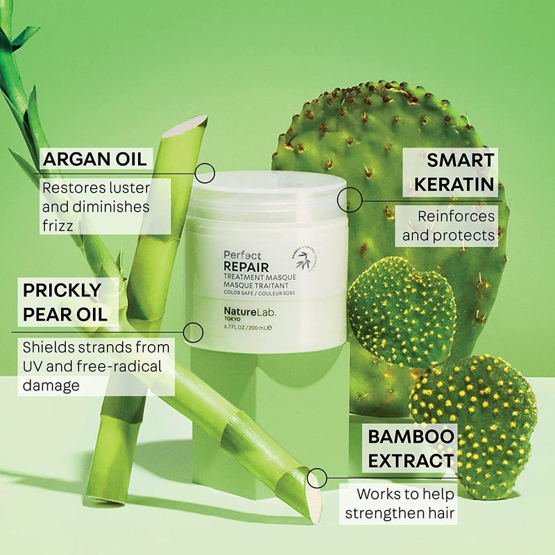 NatureLab. TOKYO NatureLab.TOKYO Perfect Clean & Repair Treatment Duo: Perfect Clean 2-in1 Clarifying Scalp Scrub and Shampoo 8.1 oz & Perfect Repair Treatment Masque 6.7 oz - Image 5