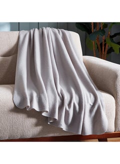 Home Box Atlanta Solid Recycled Polar Fleece Throw 160x120 cm  - Image 1