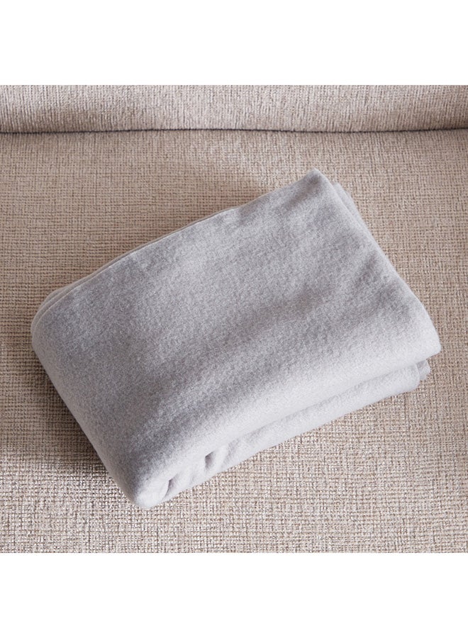 Home Box Atlanta Solid Recycled Polar Fleece Throw 160x120 cm - Image 4