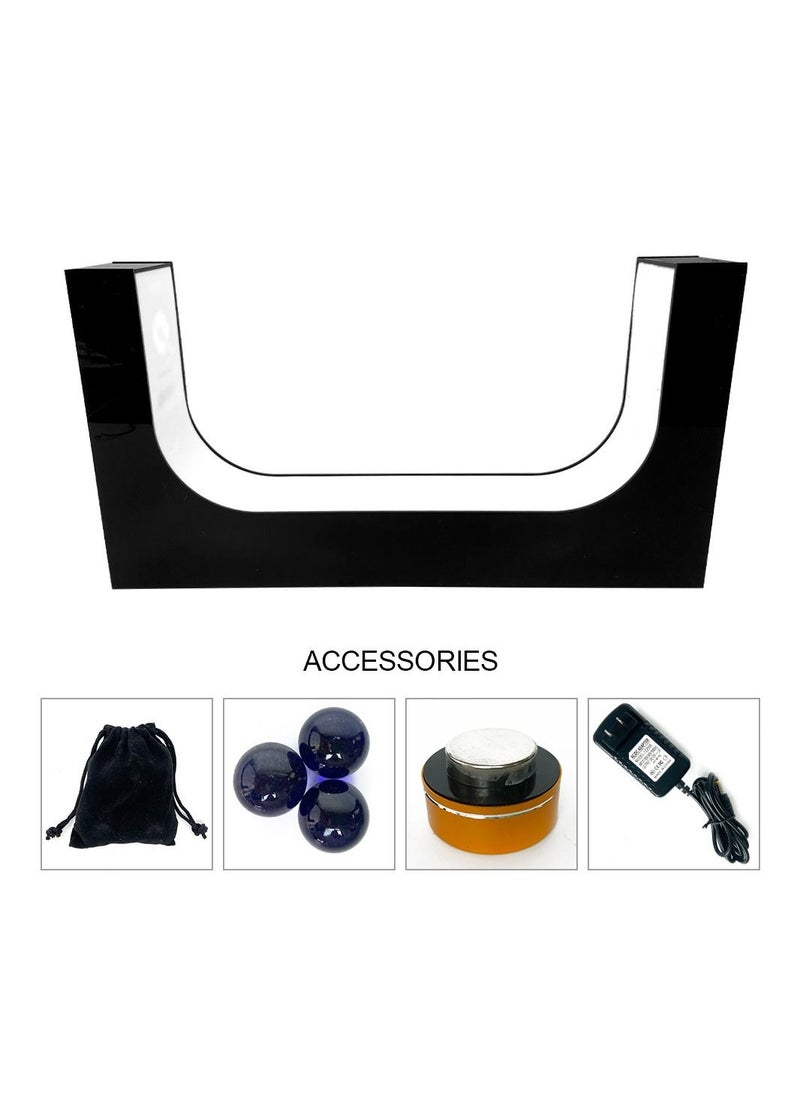 Generic - LED Floating Shoe Rack 360 Degree Auto Rotate Display Stand Shoes Shop Sample Showcase Shoes Rack Sneaker Storage with remote - Image 1