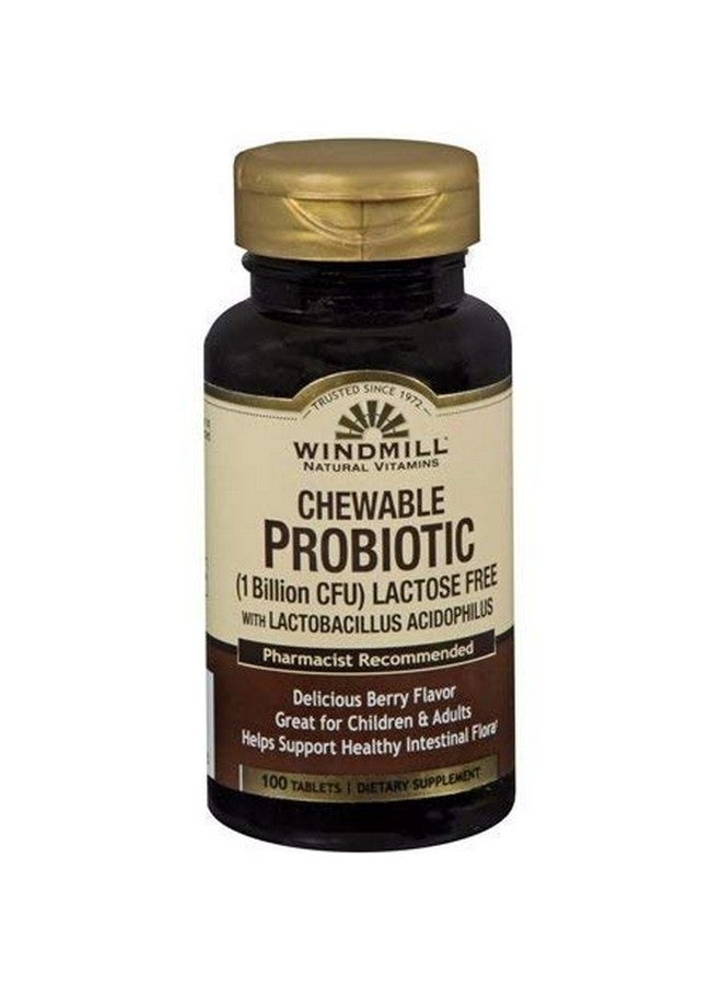 WINDMILL Probiotic Lactose Free Berry Chewables 100 Count - Image 2