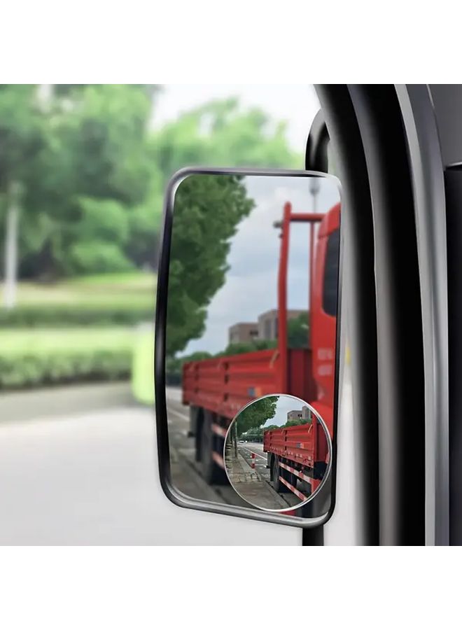 50mm HD Car Mounted Thin Convex Wide Angle Blind Spot Mirror Universal Glass Parking Aid Compact Design Highdefinition Reflection Scratchresistant Surface - Image 2